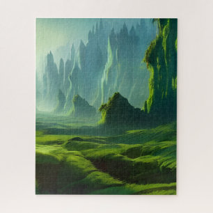 Puzzle El arte de la fantasía en el valle del Esmeralda