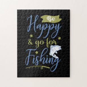Puzzle El arte de la pesca es feliz, ve por la pesca