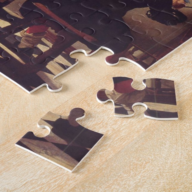 Puzzle El arte de la pintura de Johannes Vermeer (Lado)