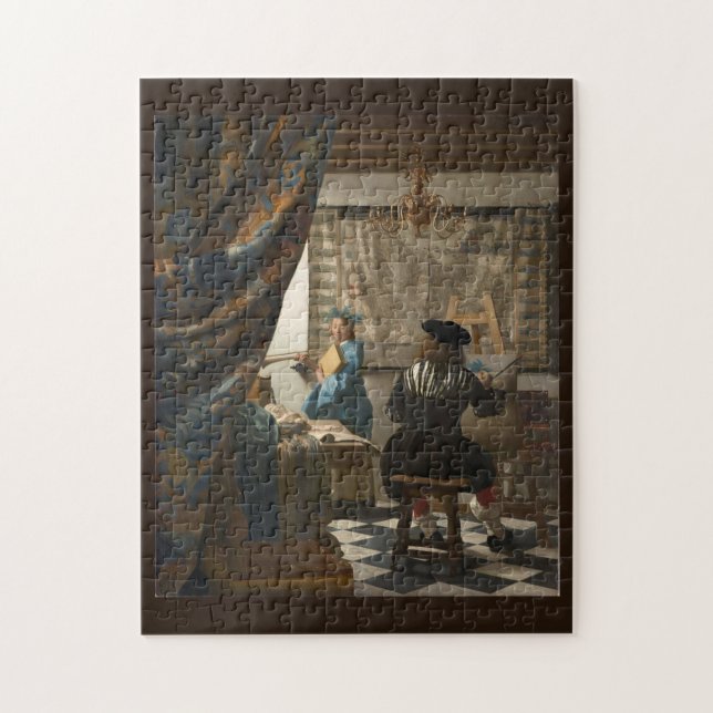 Puzzle El arte de la pintura de Johannes Vermeer (Vertical)