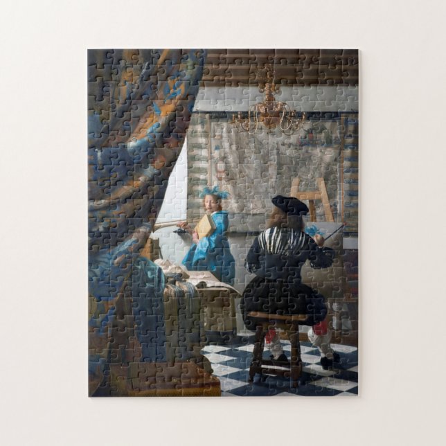 Puzzle El arte de la pintura, Johannes Vermeer, 1666-1667 (Vertical)