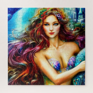 Puzzle El arte de la sirena de la hija de Neptuno