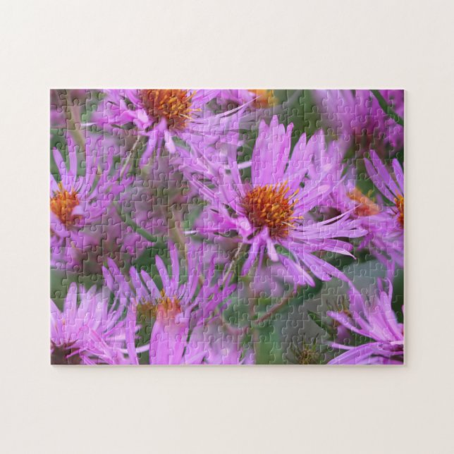 Puzzle El arte de las flores en Nueva Inglaterra rosa (Horizontal)