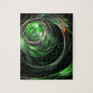 Puzzle El arte del resumen verde mundial