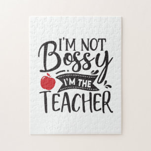 Puzzle El arte docente No Soy Bossy Soy El Profesor