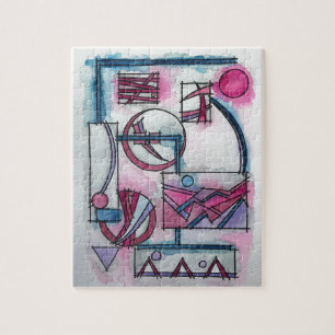 Puzzle El arte geométrico trimoderno del arquitecto