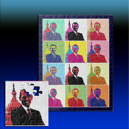 Puzzle El arte pop del presidente Obama