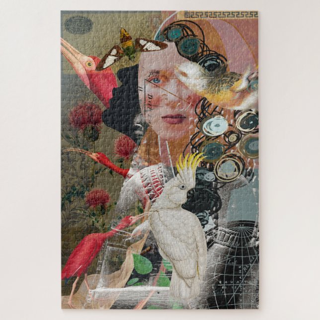 Puzzle El artístico estudio de las aves en Alba (Vertical)