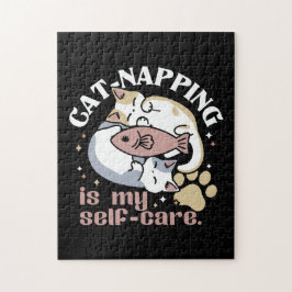 Puzzle El Ataque De Gato Es Mi Cita De Gato De Autocuidad
