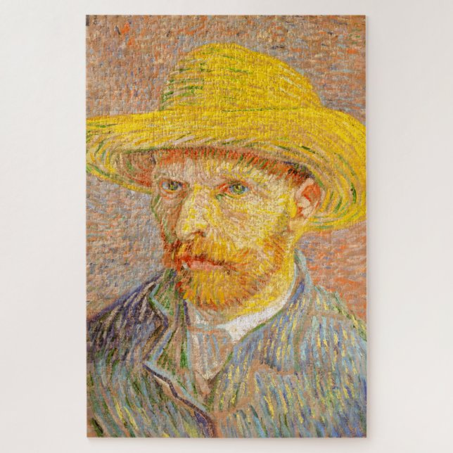 Puzzle El autorretrato de Vincent Van Gogh con arte Gorra (Vertical)