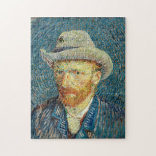 Puzzle El autorretrato de Vincent Van Gogh con el Gorra G