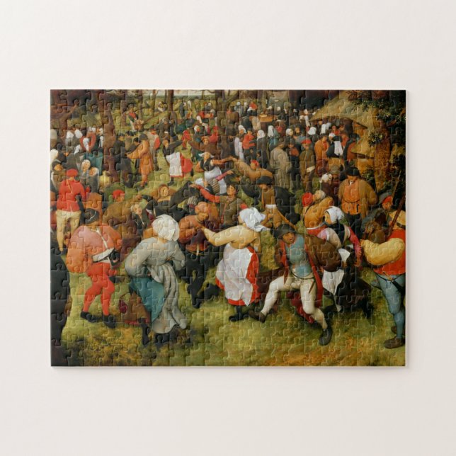 Puzzle El baile Boda de Bruegel el anciano (Horizontal)