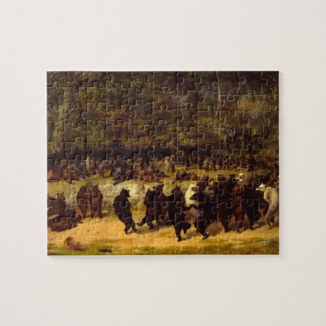 Puzzle El baile del oso de William Holbrook Beard (Horizontal)