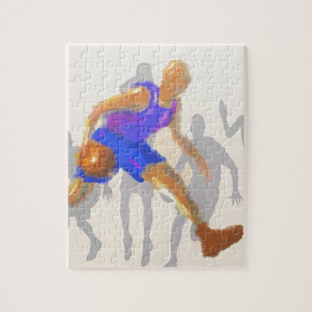 Puzzle El baloncesto mueve arte (Vertical)