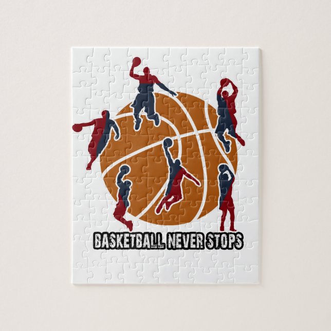 Puzzle El baloncesto nunca se detiene (Vertical)