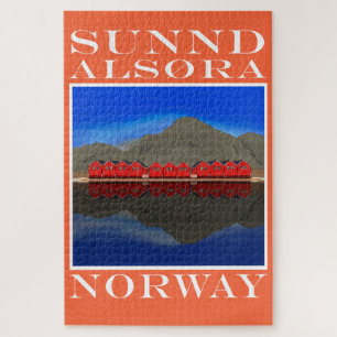 Puzzle El Barco Rojo Casas Sunndalsøra Noruega