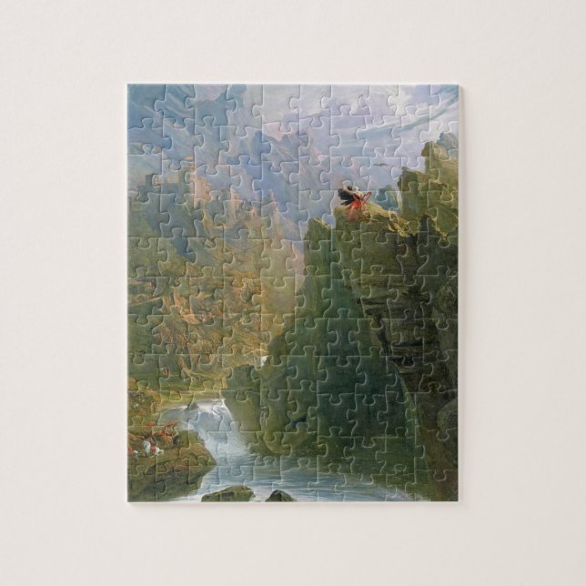 Puzzle El bardo, c.1817 (aceite en lona) (Vertical)