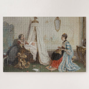 Puzzle El bebé duerme (de Gerolamo Induno)