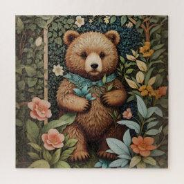 Puzzle El bebé lindo oso marrón William Morris inspirado