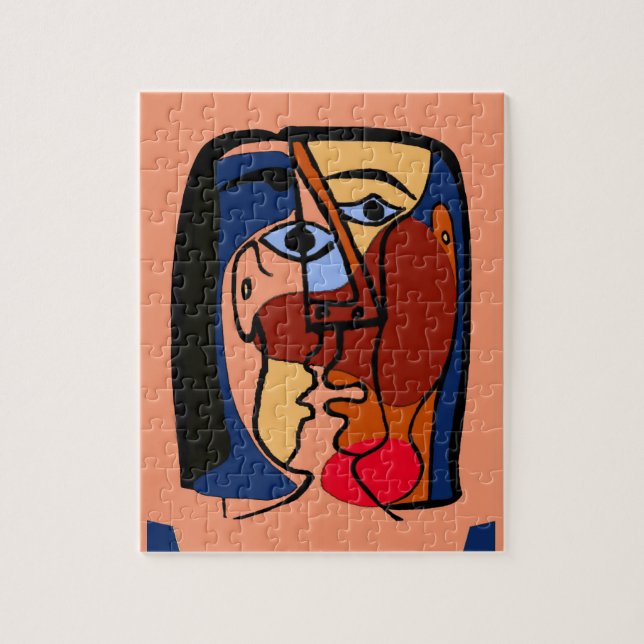 Puzzle El beso, abstracto (Vertical)