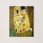 Puzzle El beso de Gustav Klimt Art Nouveau<br><div class="desc">La pintura popular del Beso (Amantes) del artista scólogo y Art Nouveau austríaco Gustav Klimt (1862-1918)</div>