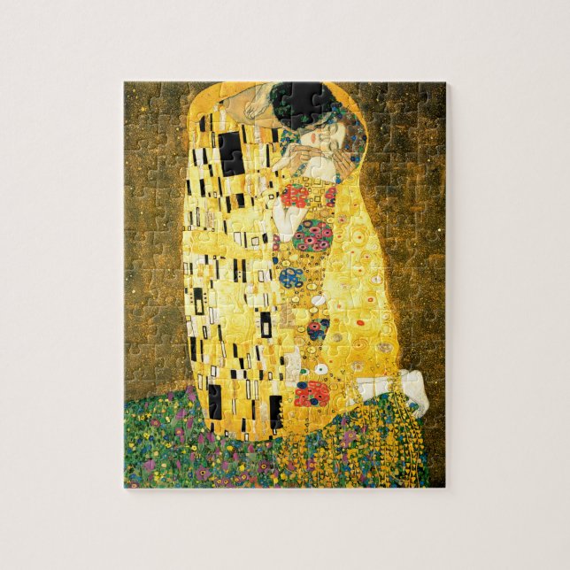 Puzzle El beso de Gustav Klimt Art Nouveau (Vertical)