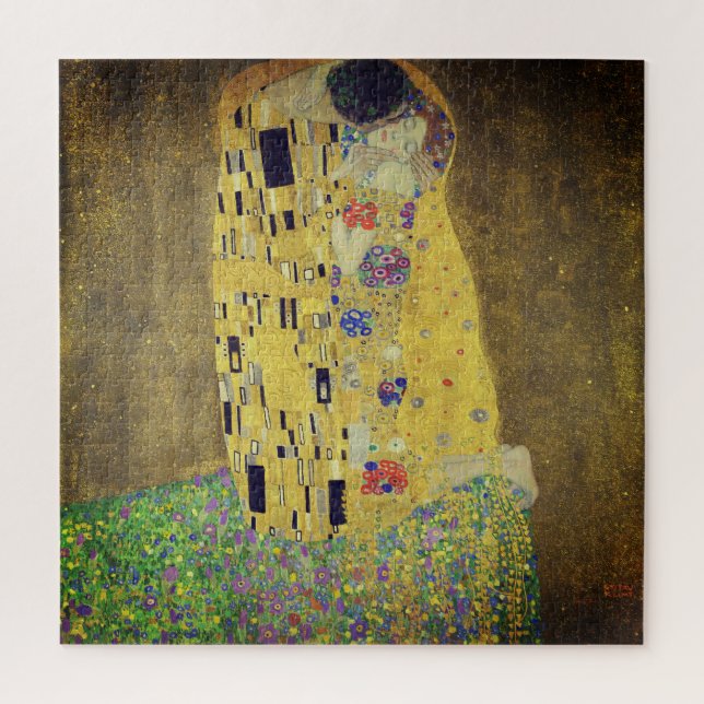 Puzzle El beso de Gustav Klimt, detalle 1 (Vertical)
