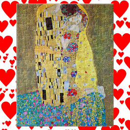 Puzzle El beso de Gustav Klimt, vintage Art Nouveau