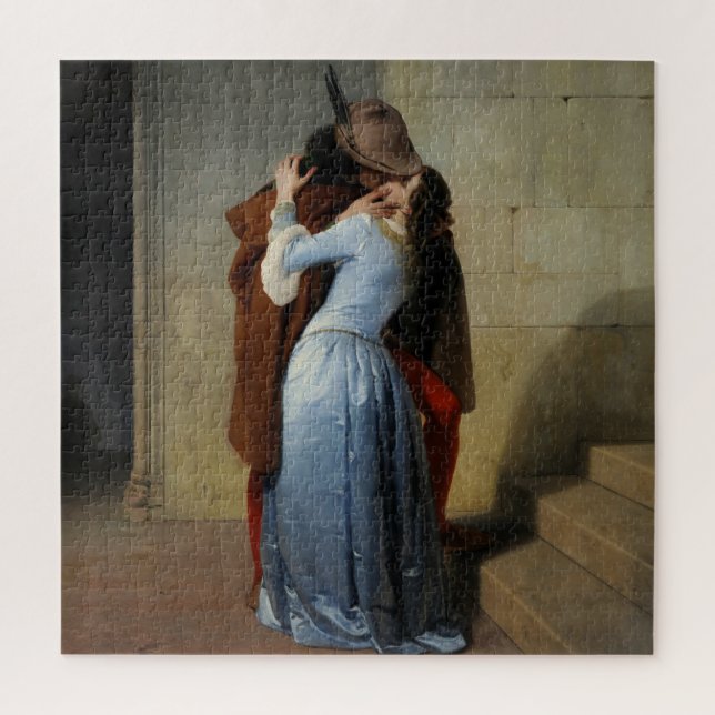 Puzzle El beso de la pareja 1859 Francesco Hayez (Vertical)