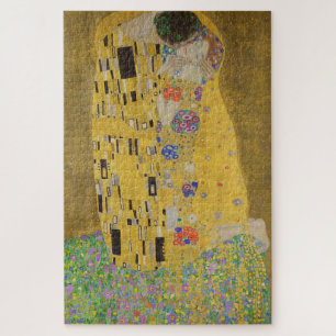 Puzzle El Beso, Pintura al Óleo Art Nouveau, Gustav Klimt