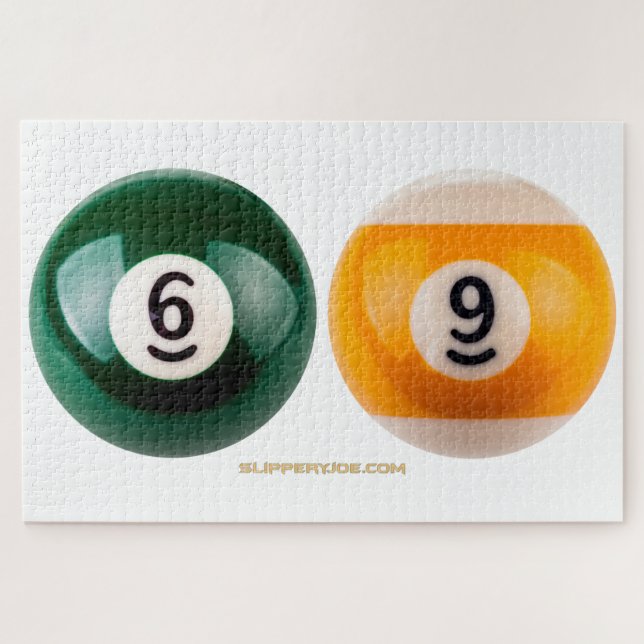 Puzzle El billar duro 69 de SlipperyJoe con una bola de b (Horizontal)
