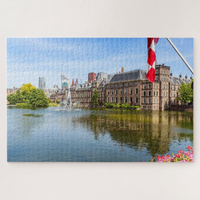 Puzzle El Binnenhof en La Haya (Horizontal)