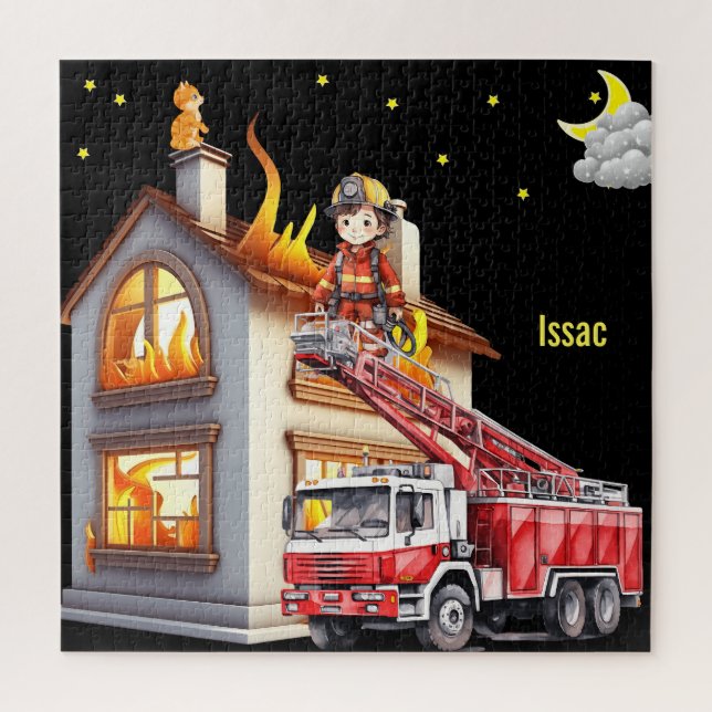 Puzzle El bombero del chico (Vertical)