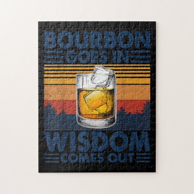 Puzzle El Borbón de Whiskey sale en sabiduría (Vertical)