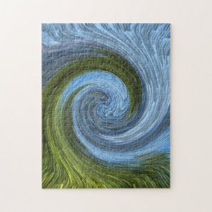 Puzzle El bosque junto al lago......