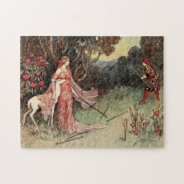 Puzzle El bosque vintage por Warwick Goble