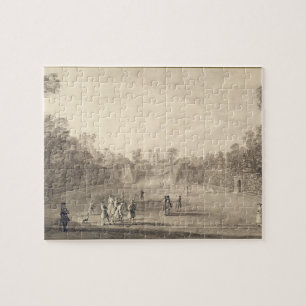 Puzzle El Bowling Green en Claremont, 1738 (grabado)