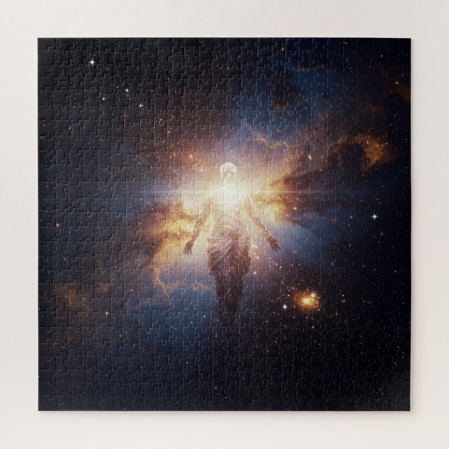 Puzzle El brillo espiritual transparente en el espacio ul (Vertical)