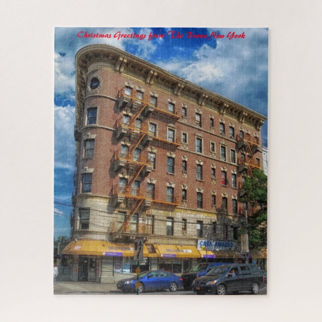 Puzzle El Bronx Nueva York. Saludos de Navidad (Vertical)