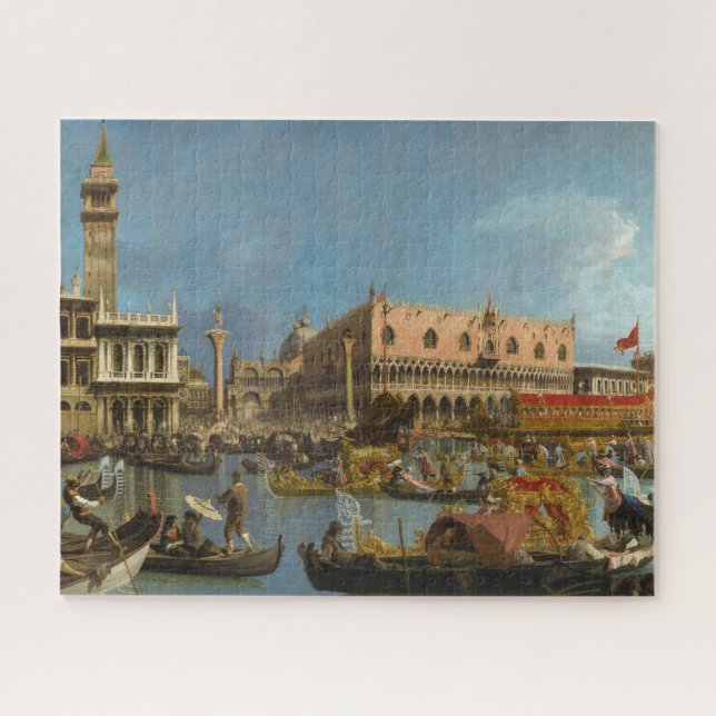 Puzzle El Bucintoro regresando al Molo por Canaletto (Horizontal)