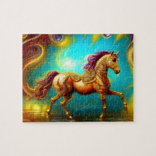 Puzzle El caballo dorado