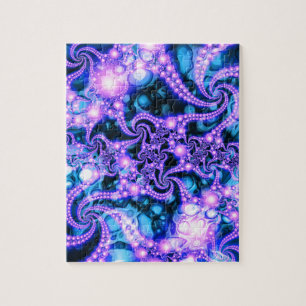 Puzzle El caer dentro (fresco) - fractal psicodélico