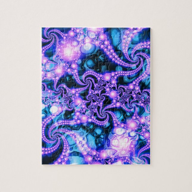 Puzzle El caer dentro (fresco) - fractal psicodélico (Vertical)