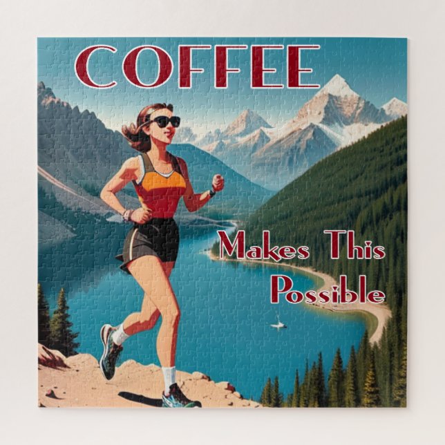 Puzzle El Café Hace Que Este Posible Funcionamiento (Vertical)