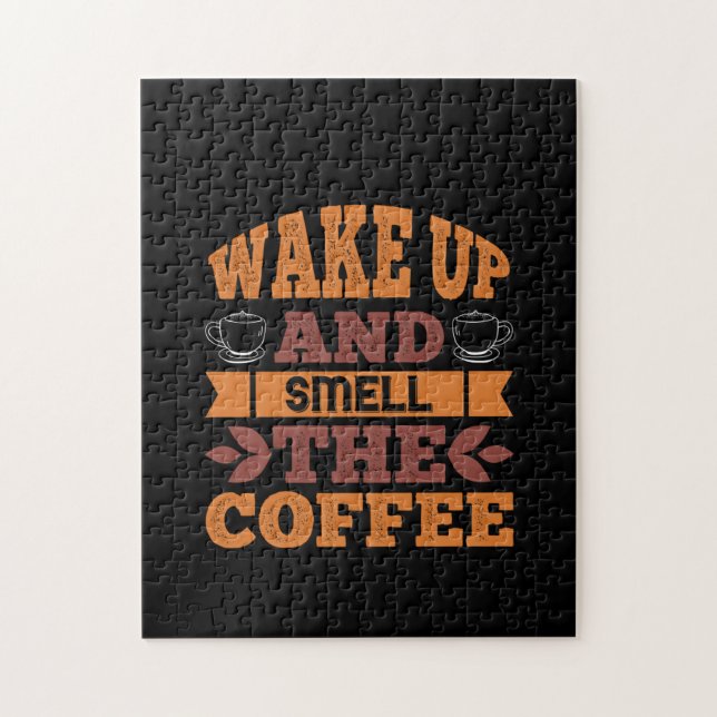 Puzzle El Café Se Despierta Y Huele El Café (Vertical)