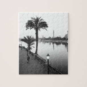 Puzzle El Cairo Egipto, a lo largo del río Nilo
