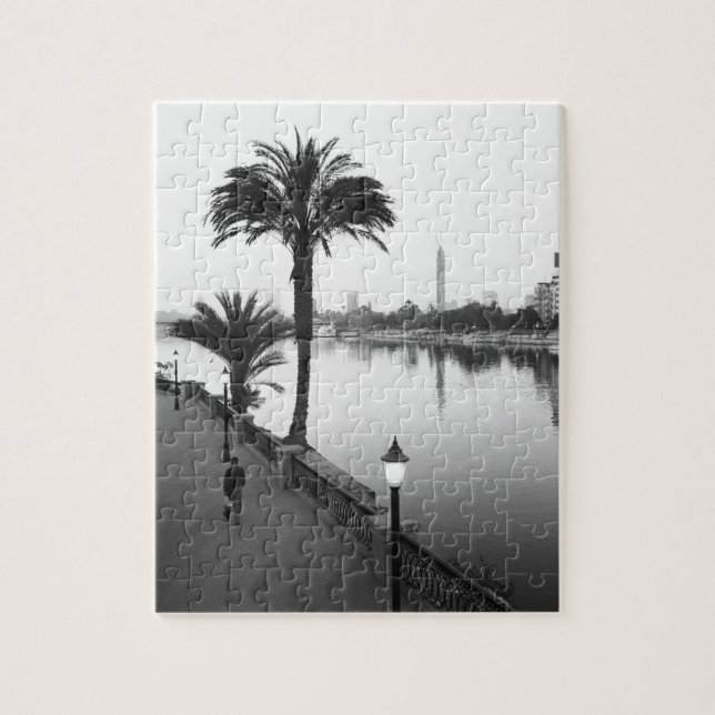Puzzle El Cairo Egipto, a lo largo del río Nilo (Vertical)