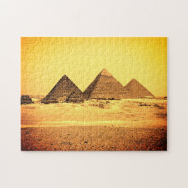 Puzzle El Cairo, pirámides egipcias - Egipto (rompecabeza