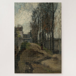 Puzzle El camino, el paisaje invernal (1862) de Pissarro