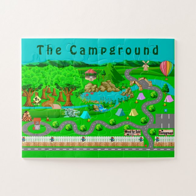 Puzzle El camping (Horizontal)